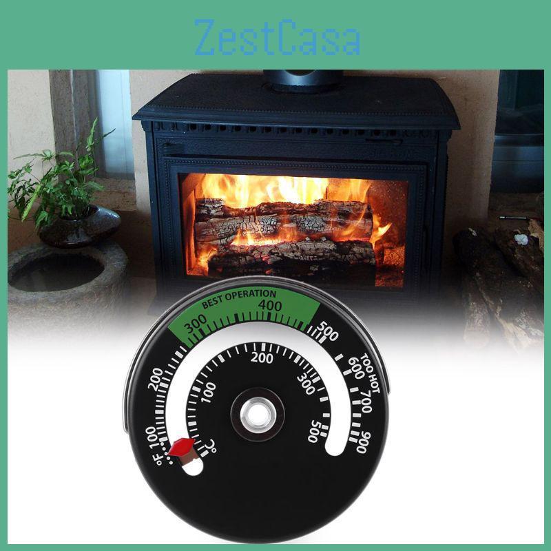 Stove Thermometer Magnetic Place Fire Temperature Monitor Increase Efficiency
