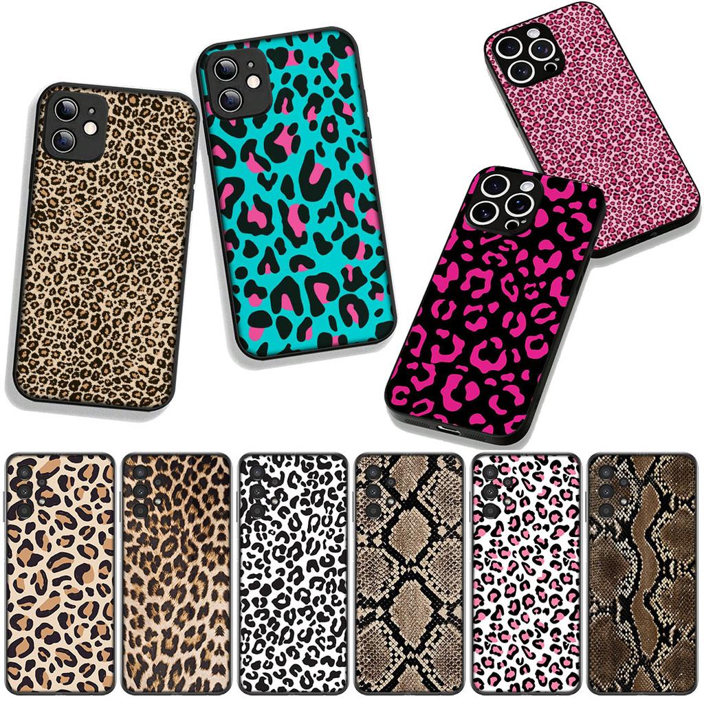 Phone Cover Cow Print Leopard Snake Casing for Apple iPhone 17 16 11 Pro XS Max XR 6 7 8 Plus + 16E SE 2020 Air 5 8+ Case