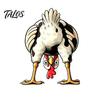 DIY Cuttable Window Decoration Funny Chicken Static Cling, Upside Down Rooster Glass Sticker, Creative Gift for Friends Waterproof Non-adhesive Decal