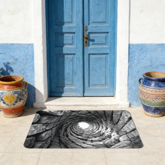 Floor Mat Anti-Skid Wear-Resistant Thick Material Home Rug Unique Pattern Design Easy to Clean Durable Doormat Home Decor