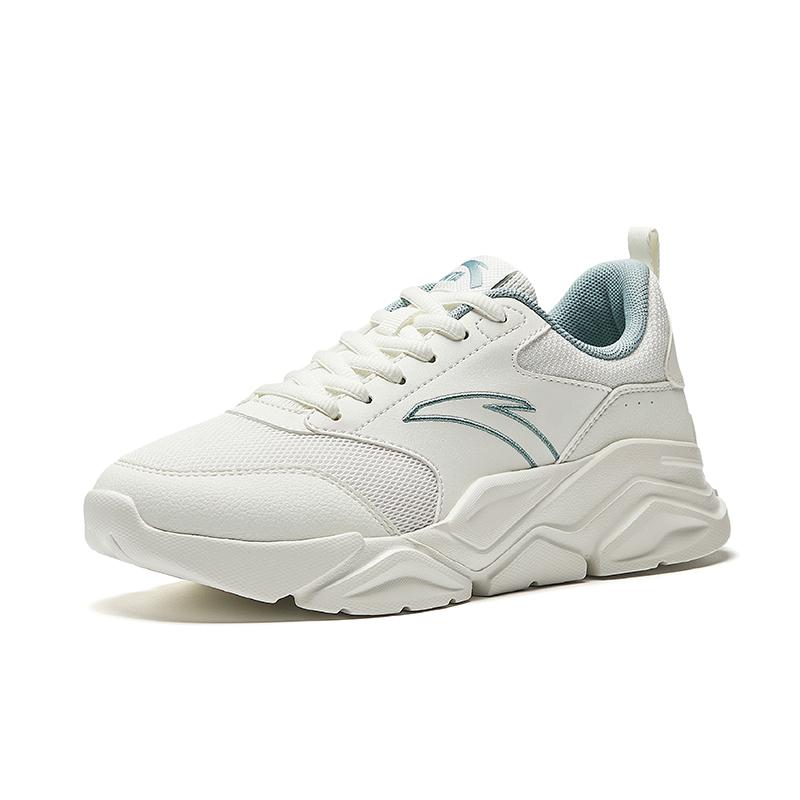 New Anta Life Collection Abrasion Resistant Breathable Low Top Casual Shoes Women's White 922538828-3