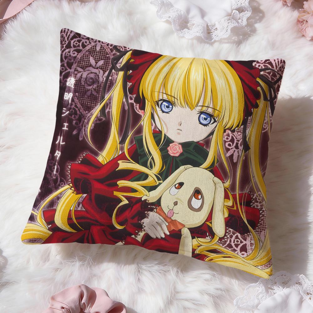 classic anime r-Rozen Maiden Cushion Cover Premium Comfort Reversible Pillow Cove -Two in One Design for Any Room & Car Interior