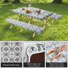 Tablecloth Bench Cover PVC Waterproof Camping Tablecloth Kit With Elastic Edge Picnic Table Cover Decoration for Outdoor Garden
