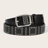 Original Punk Style Rivets Belt Unique Metal Studs for Fashion Statements in Jeans Wear with Comfortable  PU Belt
