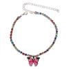 1PC Colourful Butterfly Pendant Anklet for Women Beach Foot Jewelry Bracelet Fashion Party Jewelry