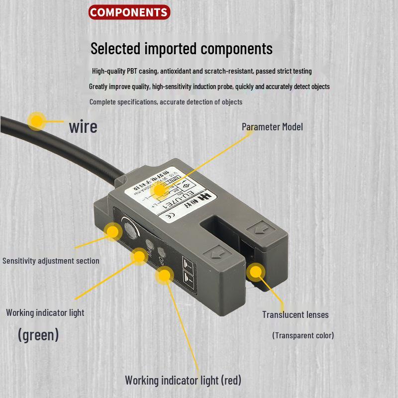 Compact U-Groove Elevator Leveling Infrared Sensor E3S-GS7N