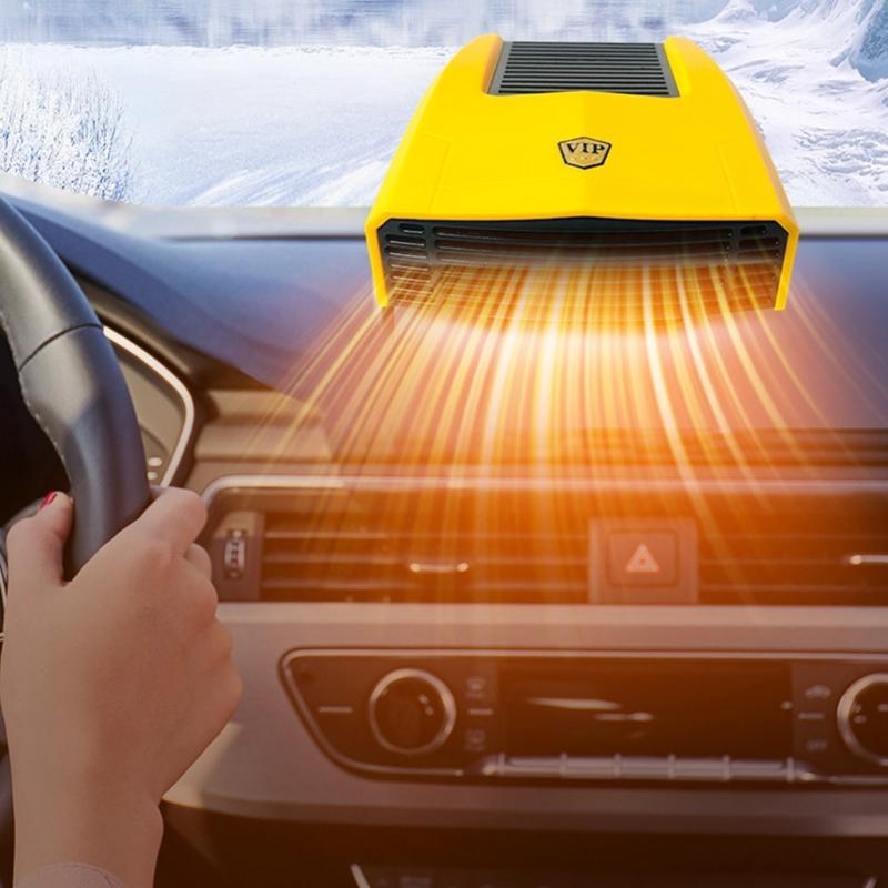 Ventilador Calefactor Portátil Compacto a Batería que Ofrece Doble Refrigeración Calefacción para Descongelar la Ventana del Coche Confort Personal