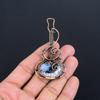 Dendrite Opal Pendant Gemstone Jewelry, 999 Copper Wire Wrapped Pendant, Handmade Jewelry Birthstone Pendant, Gift For Him