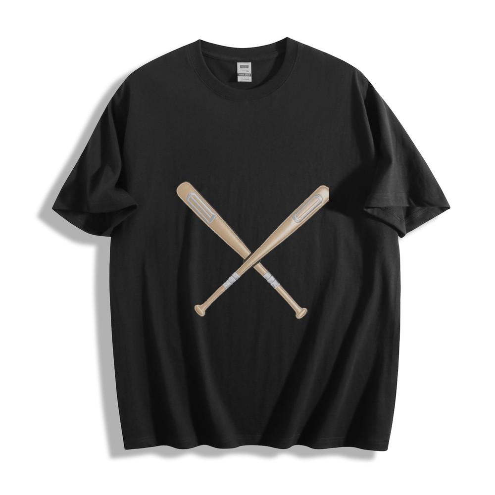 Crossed Baseball Bats Graphic T-Shirt