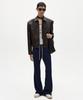 LMOOD Leon Flare Track Pants Navy