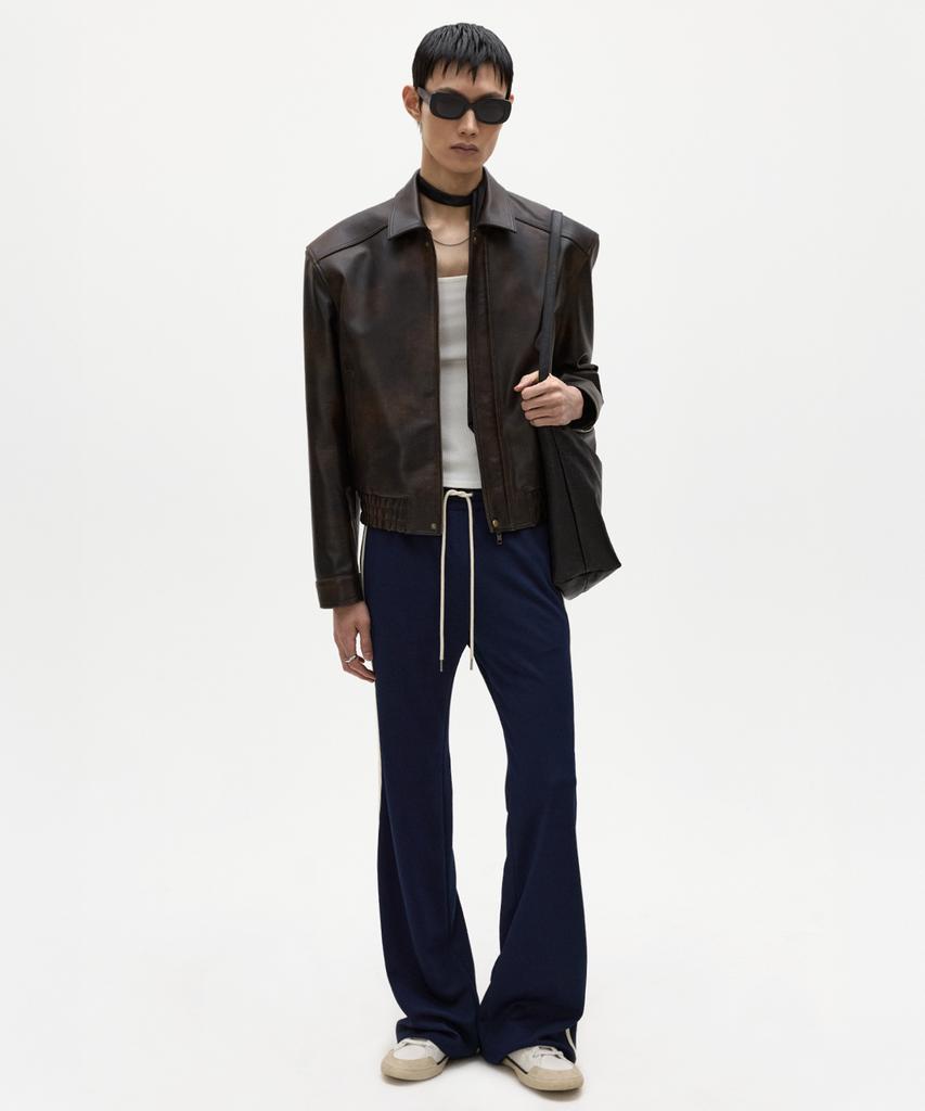 LMOOD Leon Flare Track Pants Navy