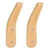 2 STÜCKE Schlicht Moderner Stil Holzmantelhaken Wandmontierter Haken Wandorganizer für Zuhause
