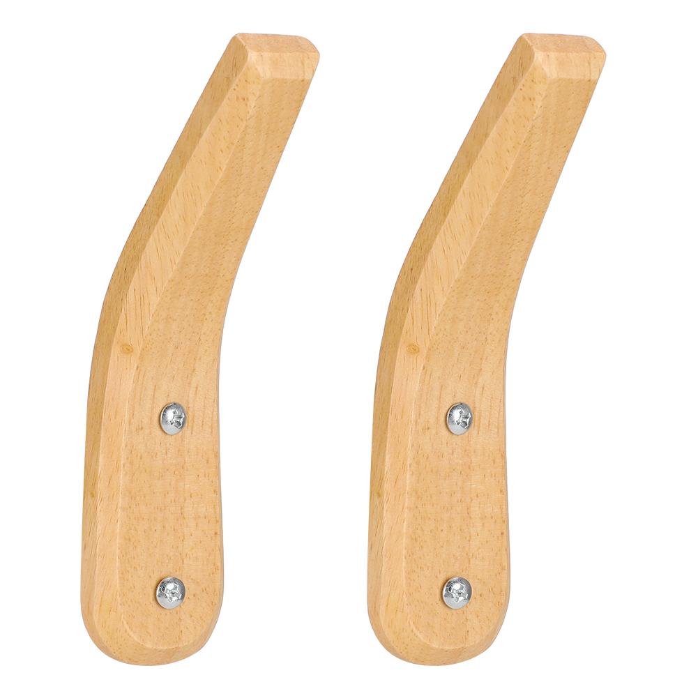 2 STÜCKE Schlicht Moderner Stil Holzmantelhaken Wandmontierter Haken Wandorganizer für Zuhause