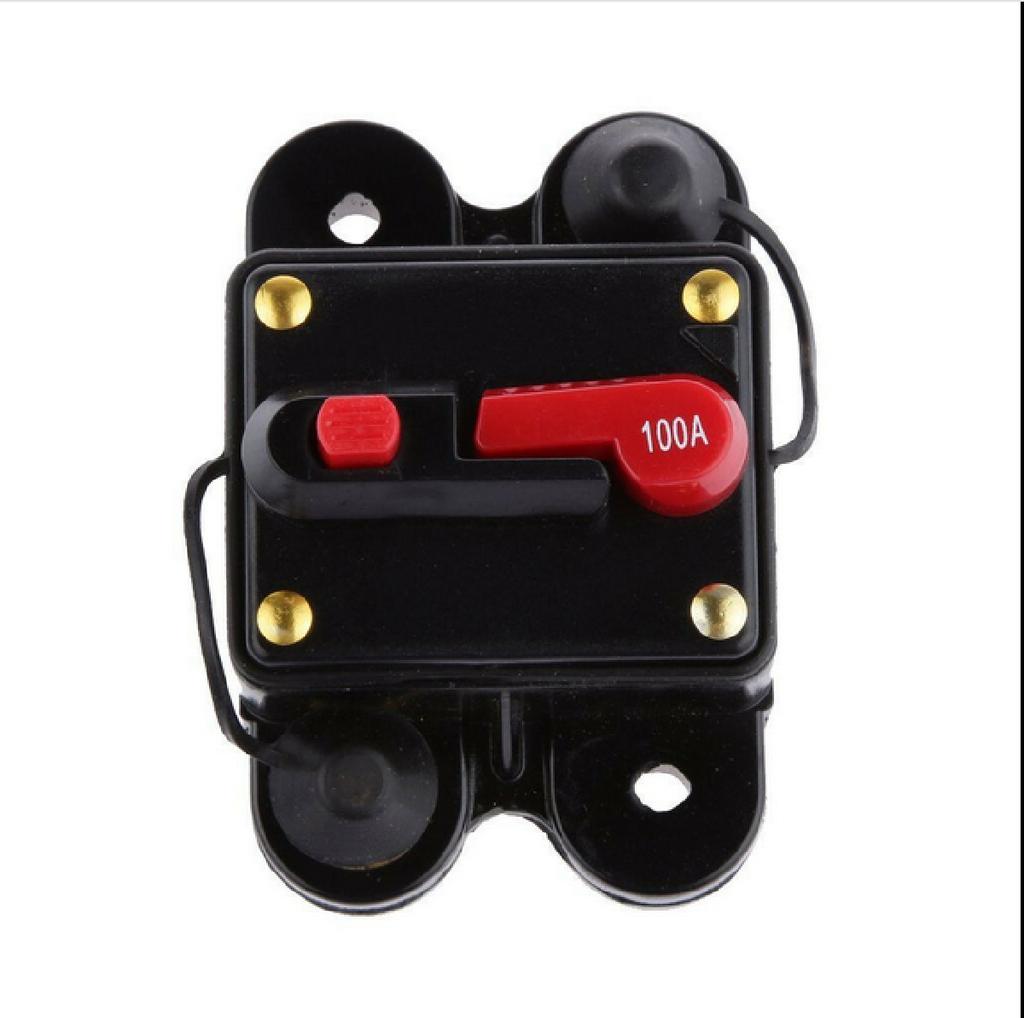 100 Amp Manueller Rücksetz-Leistungsschalter 12v/24v Auto Auto Boot Audio Sicherungshalter