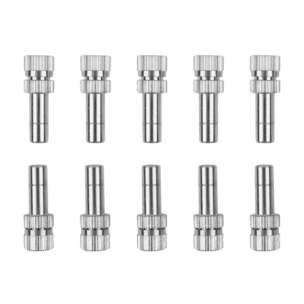 1/5Pcs Quick Pushing Atomizing Misting Nozzle Low Pressure Gardening Irrigation Parts Water Irrigation Sprinkler 0.15-0.8mm 8mm