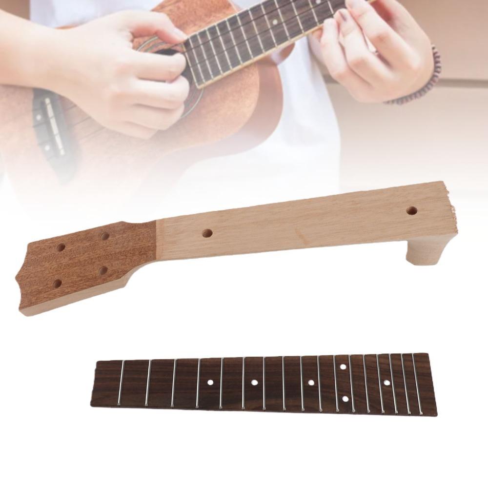 21in 23in Ukulele Neck Wooden Color Ukulele Replacement Neck Ukulele Fretboard Concert Ukulele 23in