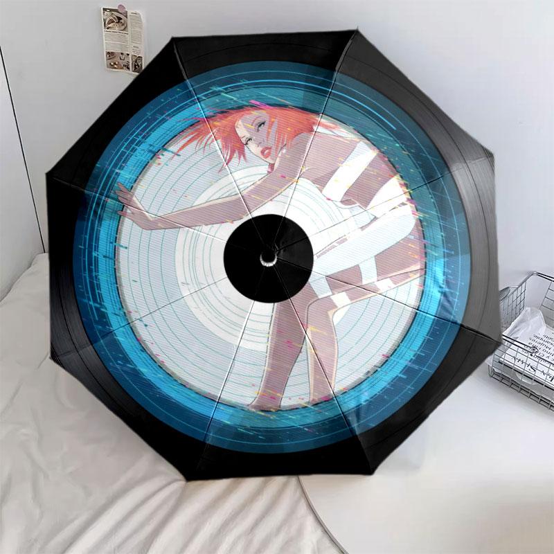

The Fifth Element Pattern Pattern New Style Umbrella, 1 Piece Automatic Folding Umbrella, Portable Design Travel Umbrella, Outdoor Umbrella