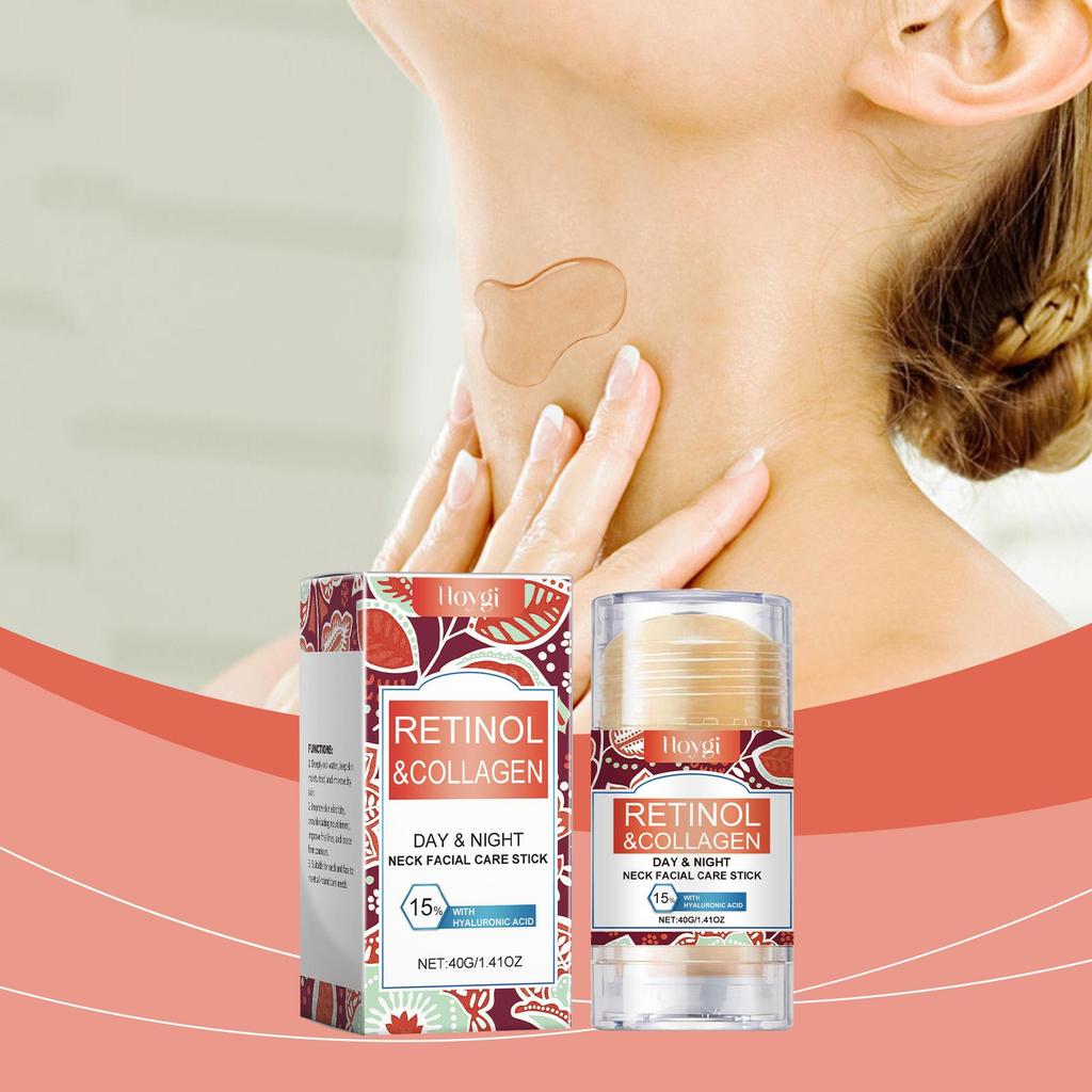 Retinol & Collagen Neck Cream - 40g | Firming, Moisturizing & Lifting | Hyaluronic Acid for All Skin Types