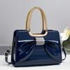 2026 Nieuwe Dames Luxe Designer Glanzende Lederen Avond Handtassen Dames Crossbody Schoudertas Fashi Diamant Strik Tassen