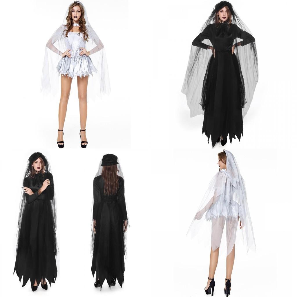 Elegant Ghost Bride Fancy Dress For Women Perfect For Halloween Horror Parties