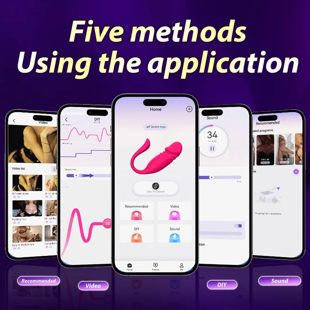 Vibrador de Empurrar Vibradores de Ovo APP Vibrador Bala Brinquedos Sexuais para Casais Femininos Vibrador Vestível Brinquedos para Adultos Estimulador de Ponto G