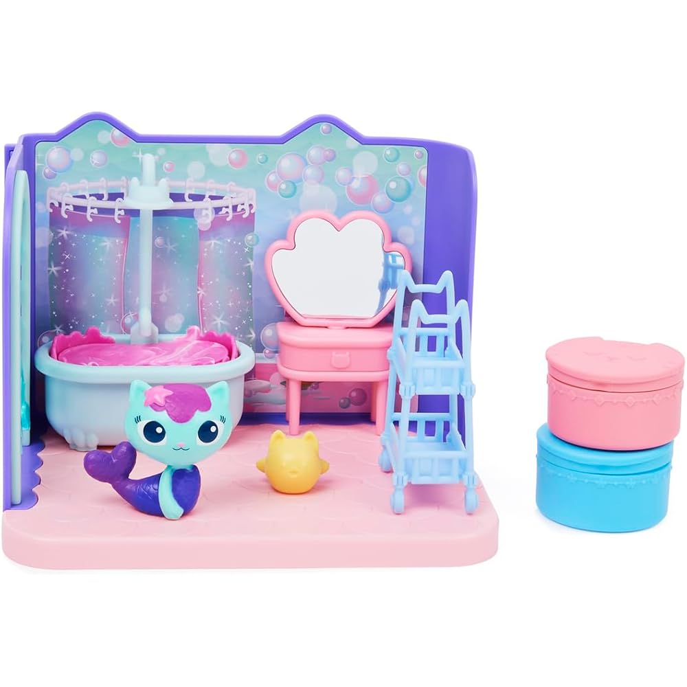 

Gaby Dollhouse Meerkat Bathroom Set Play Accessories for Kids