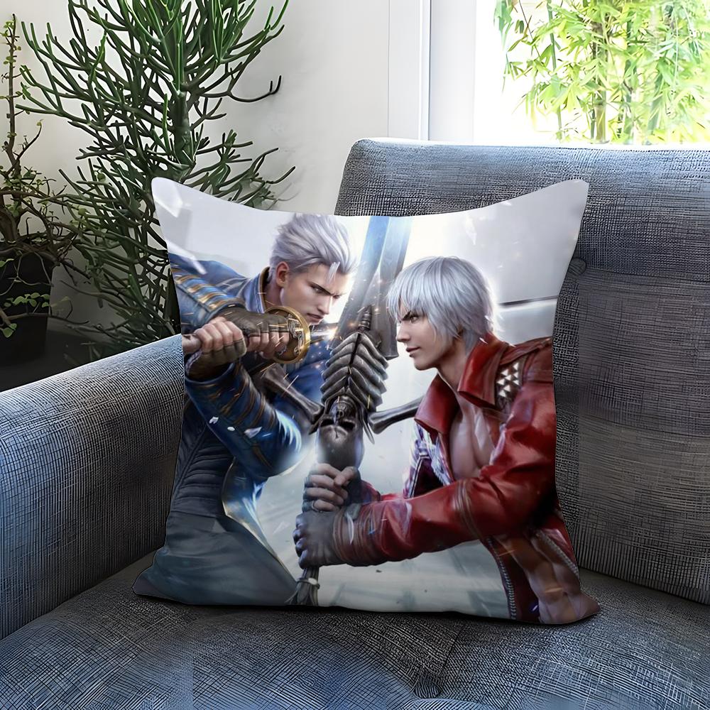 D-Devil May CryS Cushion Cover Comfortable Reversible Pillow Cover Ideal for Car Sofa Bedroom & Beyond