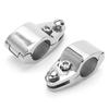2pcs Stainless Steel Boat Marine Hinged Upper Jaw Slide Hardware Fittings