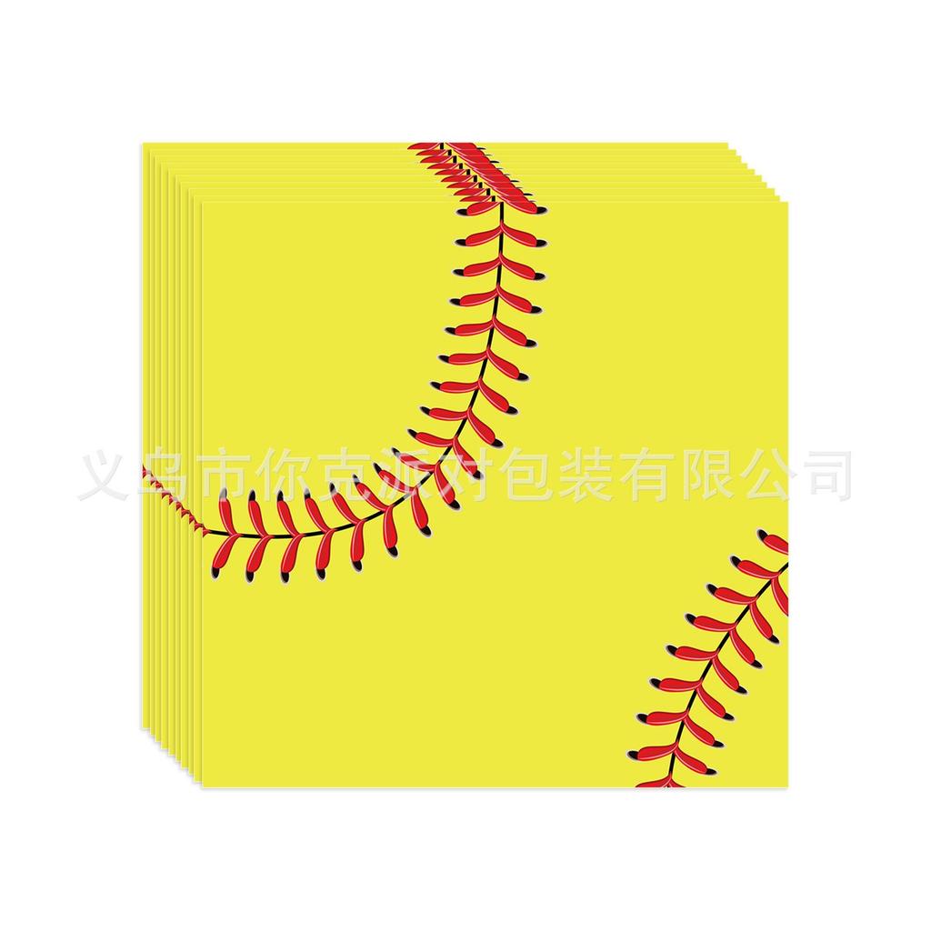 Themen-Treffen, Studentenaktivitäten, Oliven-Baseball, Fußball, Basketball-Party, Pappteller und Pappbecher, Themen-Atmosphäre, Szenen-Gestaltung