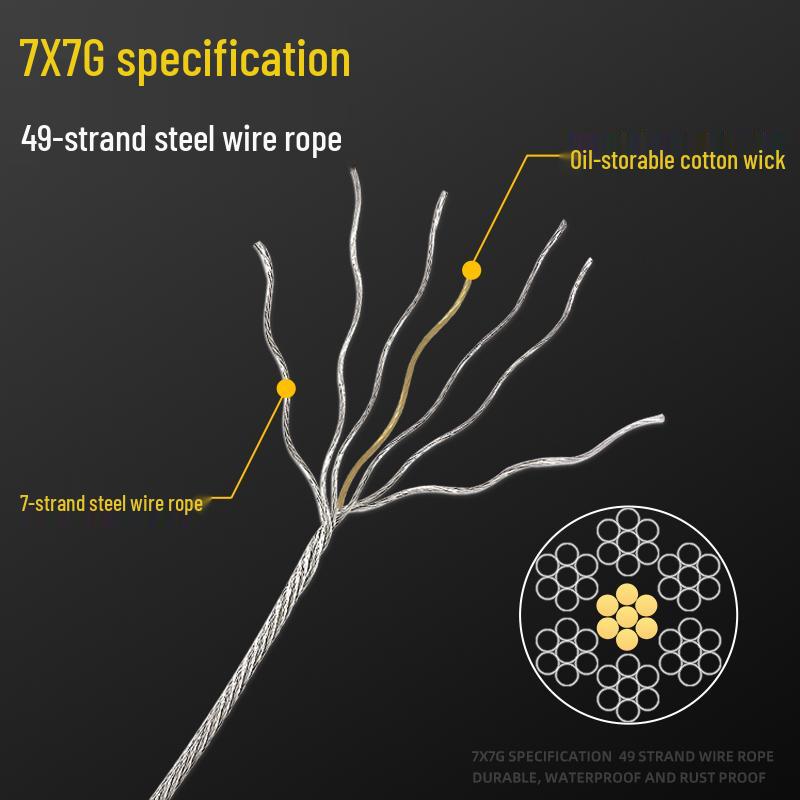 304 Stainless Steel Clothesline Wire Rope & Hand-Crank Balcony Drying Rack Replacement Accessories.