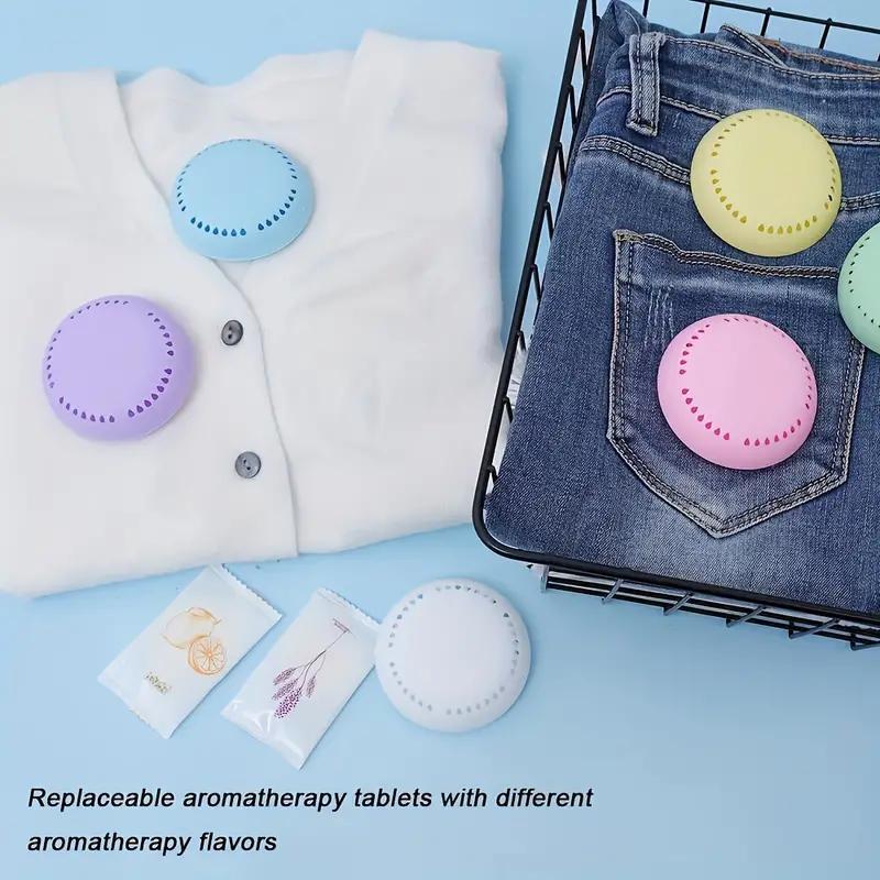 3/6/9/12 PCS Solid Deodorizing Tablets Adhesive Air Freshener Indoor Circular Aromatherapy Box