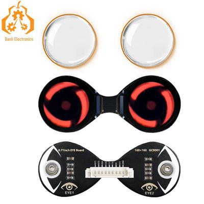 Afișaj LCD Circular Dublu Electronic pentru Ochi de 0,71" pentru Arduino/Raspberry Pi/PICO/STM32