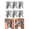 Pack Of 6 Champagne Bottle Savers for Restaurants Leak Proof Bubble Retaining Stoppers Stainless Steel Wine Preserver