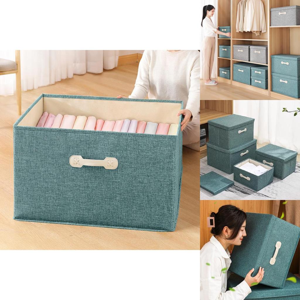 Förvaringslåda för sängkläder i Oxford-tyg med handtag för användning i garderoben