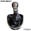For Seat Leon 1P 2005 2006 2007 2008 2009 2010 2011 2012 Car-Stying MT 5 6 Speed Car Gear Stick Shift Knob With Leather Boot