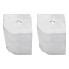 2PCS Pontoon Boat Aluminum Corner   for 90 Degrees  Rounded Corner 3-3Celsius4in To 3-13Celsius16in Height 3-1Celsius4in To 3-5Celsius16in Top Width