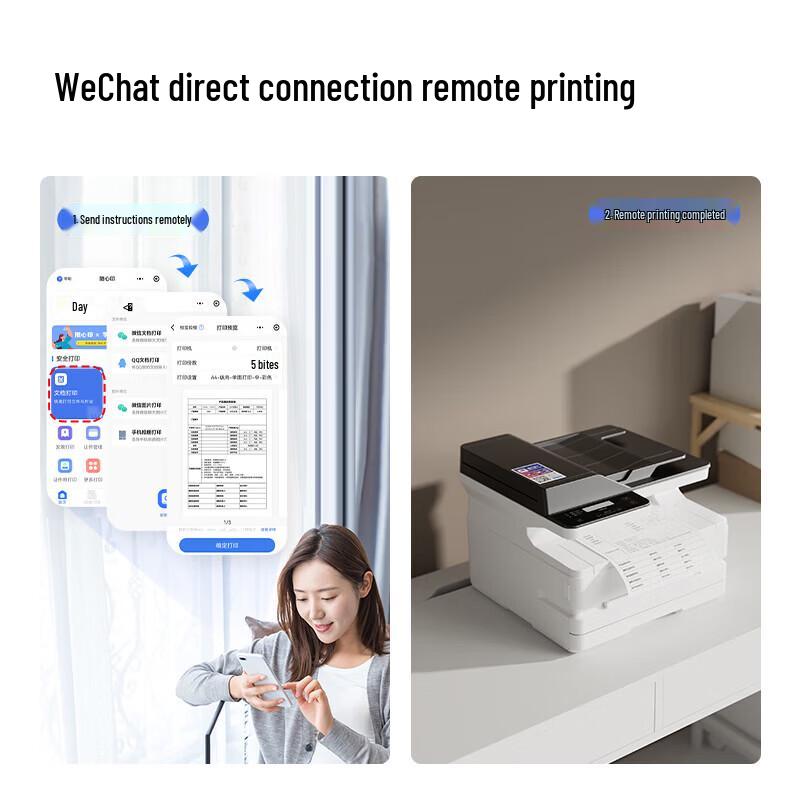 Deli M2300ADW A4 All-in-One Laser Printer CN plug (adapter included)