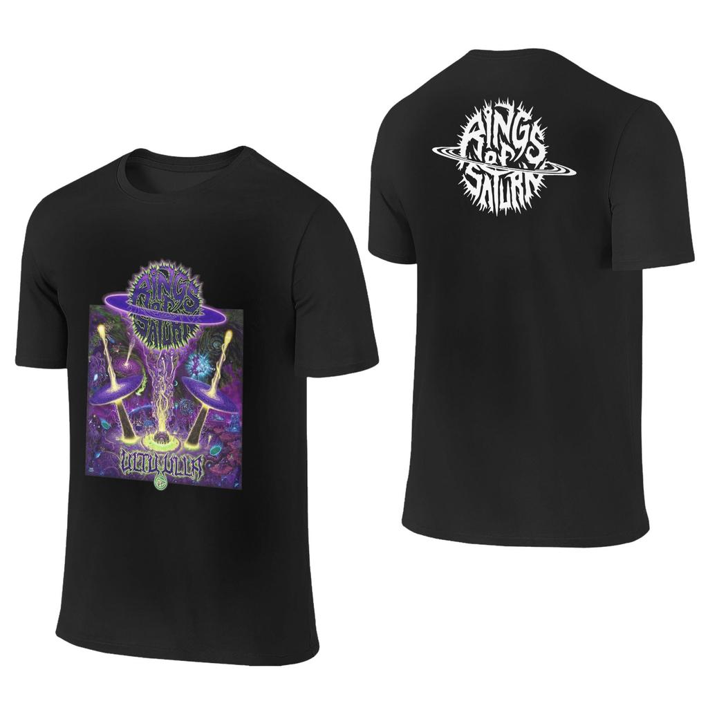 Rings of Saturn Band T-Shirts Men  Funny 100% Cotton Tees Crewneck Short Sleeve T Shirt Birthday Present Clothing
