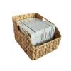 User Friendly Water Hyacinth Storage Basket Decorative Home Accent Multipurpose Use Scandinavian Storage Bin