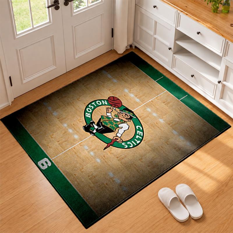 Dywanik Boston Celtics do przedpokoju, salonu lub sypialni Mata ochronna pod krzesło Dekoracja biura Prezent na Boże Narodzenie Prezent urodzinowy