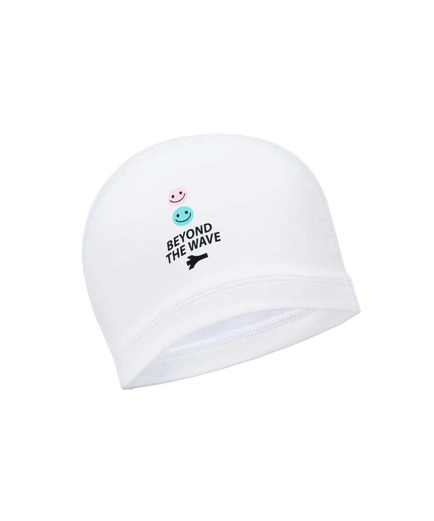 Lenomasuyeongbog Adult Smile Pu Swim Cap White Ro-Rc2F006-Wh