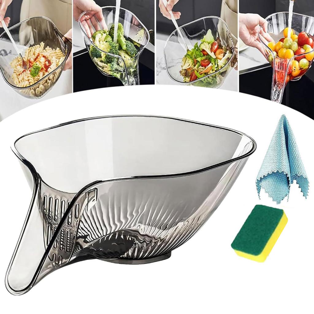 Versatile Vegetable Basket Multi-functional Draining Basket Acrylic Material Perfect for Kitchen Camping and Dining