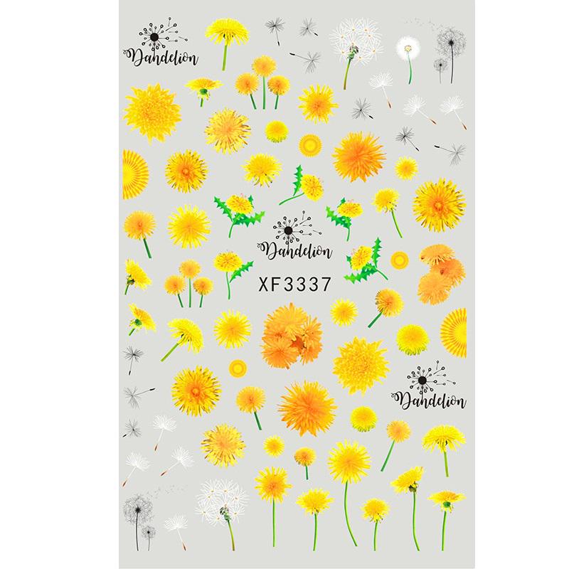 

3D наклейки для дизайна ногтей, 1лист