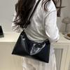 New Fashionable Women's Bag High-end Soft Leather Texture Single Shoulder Bag Women's Crossbody Bag Geometric Wide Shoulder
