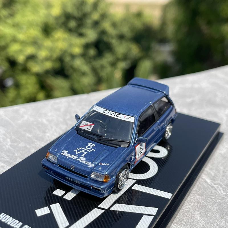 1:64 Honda WONDER CIVIC Alloy Street Sports Car Model Diecast Metal Racing Vehicles Car Model Miniature Scale Childrens Toy Gift