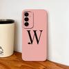 For Samsung Galaxy A17 A07 A37 A57 Phone Case Heart Letters Soft Liquid Silicone Back Cover Camera Protection High Quality Funda