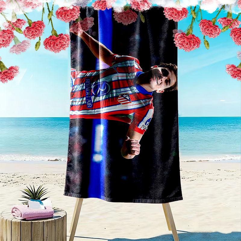 Julian Alvarez Print Beach Towel, Large Soft Quick Dry Towel for Beach Camping Swimming