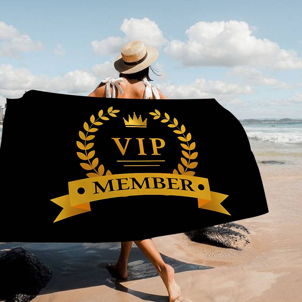 Laser VIP Beach Towel Colorful Bath Towels For Girl Microfiber Quick Dry Custom Sand Free Beach Yoga Spa Gym Pool