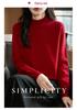 Women's Autumn/Winter Half-High Neck Thick Knit Pullover - Versatile, Loose, Slimming Solid Color Base Layer