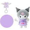 Sanrio Pitatto Friends Mini Flocked Doll Kuromi 396702 Cute Plush Toy for Collectors